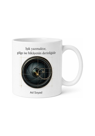 Fotoğraf Sanatı Kompozisyon Teknikleri Altın Oran Lens Diyafram Kupa Bardak Hediye Beyaz / Çok Renkli