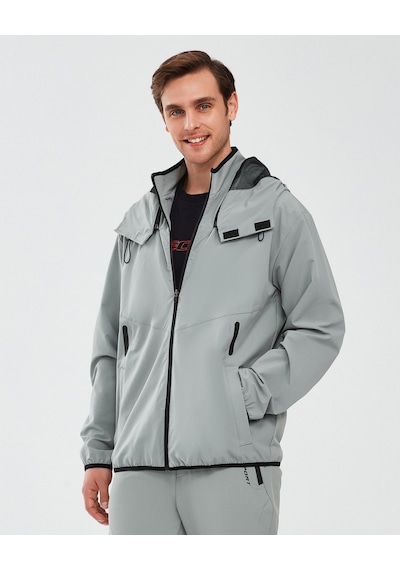 Skechers Micro Collection M Hooded Jacket Erkek Gri Ceket S241042-035 Gri