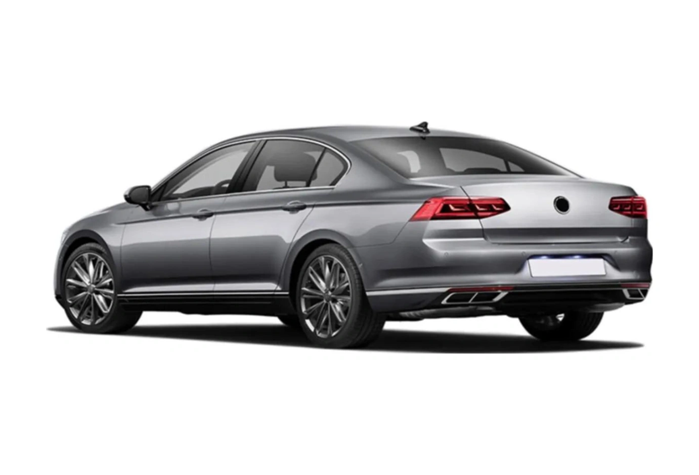 Ueskrom Vw Passat B8.5 Krom Egzoz Görünümü Difüzör 3 Prç. 2019 P.çelik