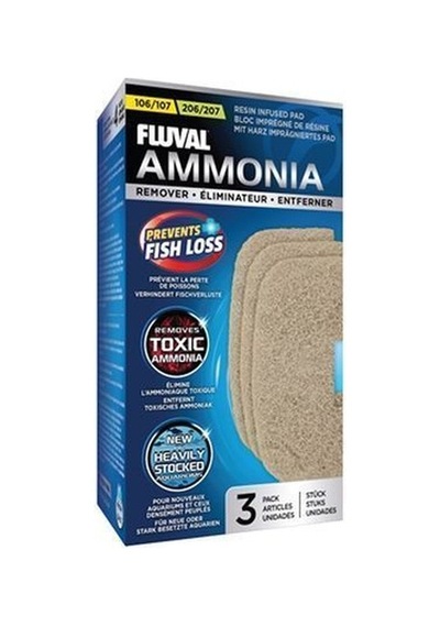 Fluval 106/107/206/207 Yedek Ammonia Remover 3 Adet