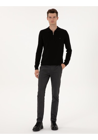 Pierre Cardin Erkek Siyah Kazak /triko 50314191-vr046 Siyah
