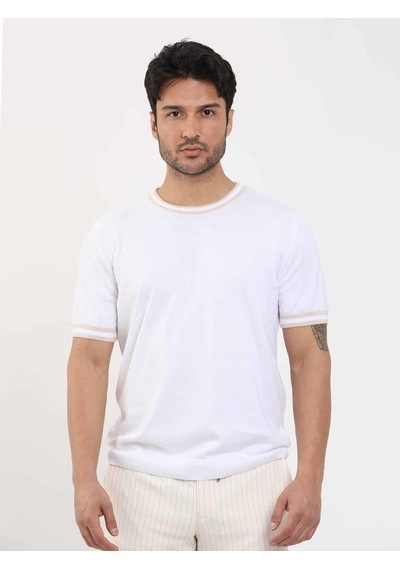 Dufy Beyaz Erkek Slim Fit Düz O Yaka Kazak - 104646-beyaz Beyaz