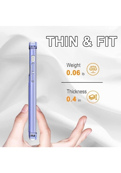 İphone 16 Plus Uyumlu Kamera Korumalı Kartlıklı Köşeleri Airbag Tasarımlı Darbe Önleyici Şeffaf