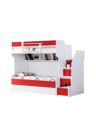 Ranza, Cesur Yavrulu Ranza - Kırmızı 3 Adet Comfort Yatak 90 X 190 CM