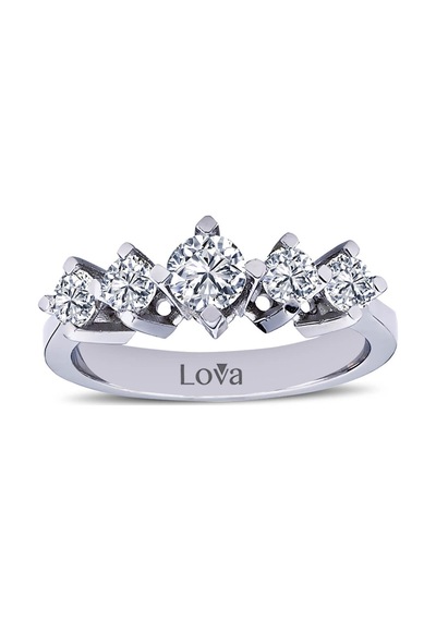 Lova G Renk 0,85 Karat Pırlanta Beştaş Yüzük - 1020193