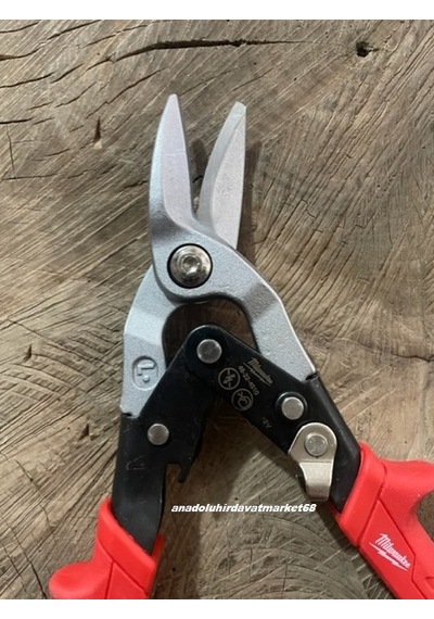 Milwaukee Cobalt Çelik Sac Makası Sol Köşebent Makası Kaportacı Makası 260mm 2v