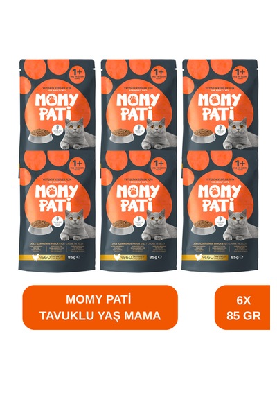 Tavuklu Yaş Kedi Maması 85 Gr X 6 Adet Yetişkin Kediler İçin