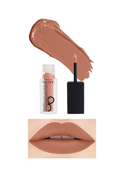 Note Cosmetique Mattever Lip-Ink Mat ve Kalıcı Likit Ruj 04 Peach Rose - Nude