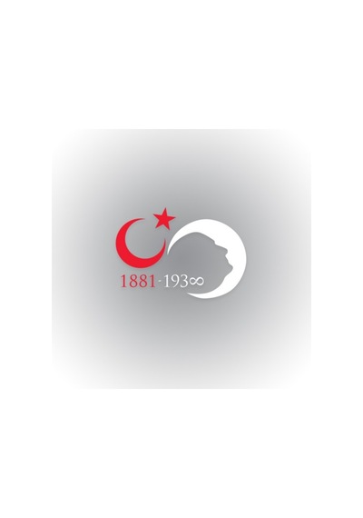 Atatürk Sonsuz Ay Yıldız Silüet Oto Sticker 30 Cm X 21 Cm