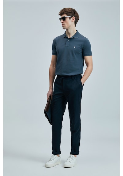 Lufian Erkek Polo Yaka T Shirt 111040206 Antrasit Antrasit
