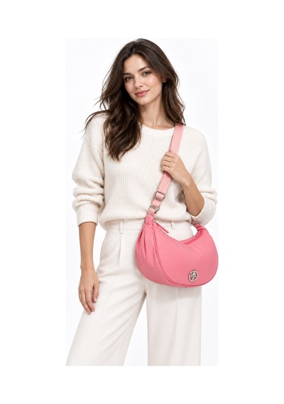 Louisiana Polo Jkln Çapraz Askılı Kadın Çantası Geniş Hacimli Günlük Pembe Çanta Im545-1