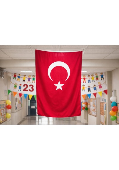 30x45 Cm Asılabilir Türk Bayrağı Alpaka Kumaş, İç & Dış Mekan Kullanımına Uygun Tek Ebat