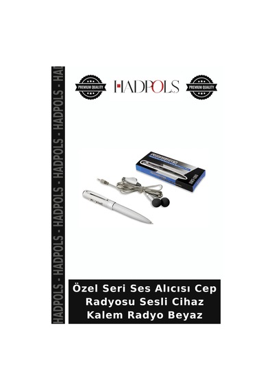 Özel Seri Ses Alıcısı Cep Radyosu Sesli Cihaz Kalem Radyo Beyaz