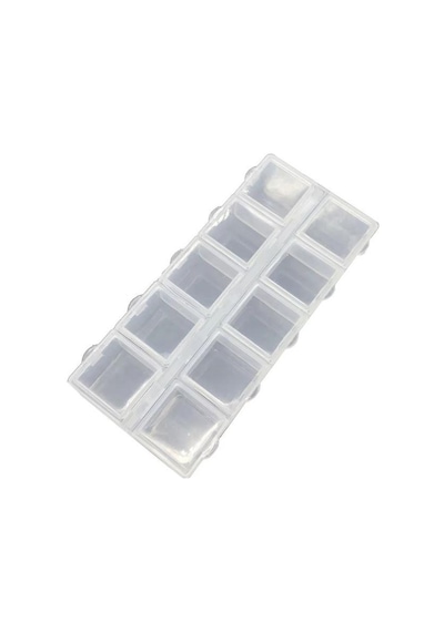 Organizer Malzeme Kutusu 10 Bölmeli Şeffaf Pbb040-16 21 Setbox 8,5x4x2mm Şeffaf