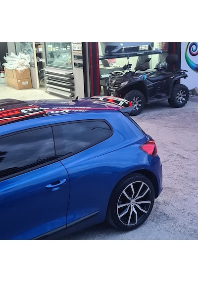 Vw Scirocco Spoiler Piano Black, Makyajlı Kasa, 2015 2017 Plastik