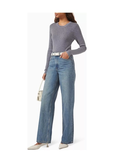 12storeez Rib - Knit Sweater, Merino Yün, Hafif Ve Zamansız Kazak Gri