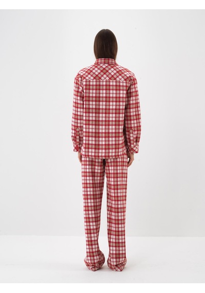 Kırmızı Formunu Koruyan Oversize Pantolon 201247