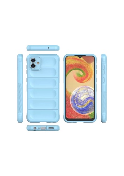 Newface Samsung Galaxy A04 Kılıf Optimum Silikon - Sky Blue Açık Mavi