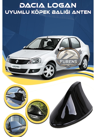 Dacia Logan Uyumlu Oto Balık Sırtı Anten Elektrikli Köpekbalığı Balina Tavan Anten