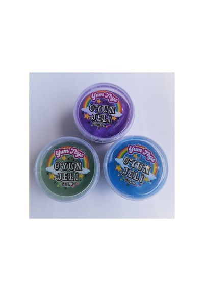 Yumtoys Gold Serisi Slaym - Hazır Slime 3 Renk 3 Kutu 140x3 Gr Mor
