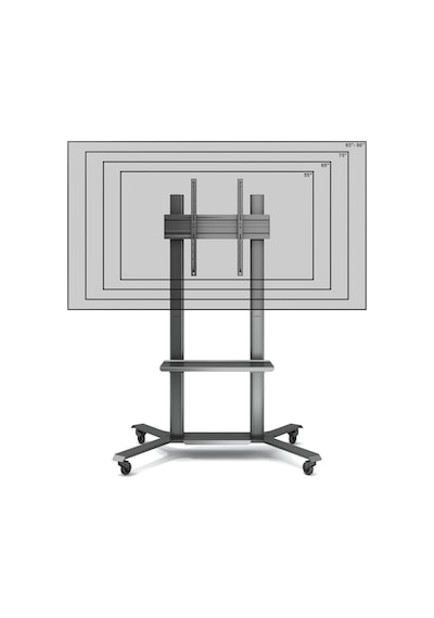 Cletech Raflı LCD TV / Monitör / Akıllı Tahta Ekranı Sehpası 55” – 86”