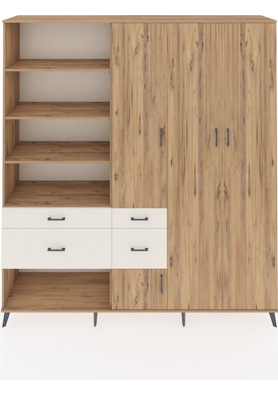 Hyperion Dolap 14 Raflı 4 Çekmeceli 4 Kapaklı 220x44x243 Çam-çam/aytaşı Atlas Çam/aytası Hyperion Dolap 14 Raflı 4 Çekmeceli 4 Kapaklı 220x44x243 Çam-çam/aytaşı Atlas Çam/aytası