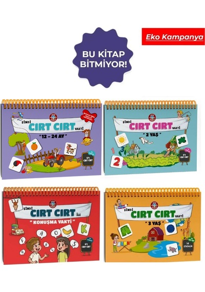 Şimdi Cırt Cırt Serisi 12/24 - 3 Yaş - Konuşma - 2 Yaş Paketi