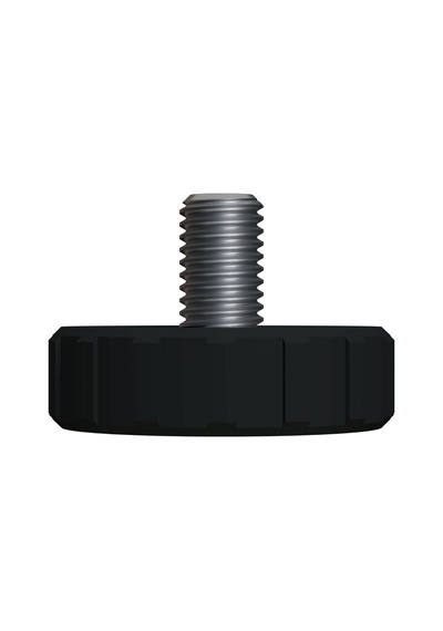 Çap 33 Mm Sıkma Baza Ayar Vidası Yükseltme Ayağı Tırtıllı M8 X 12 Mm 5 Adet Siyah 5'li Tr Adem Koç Renkli