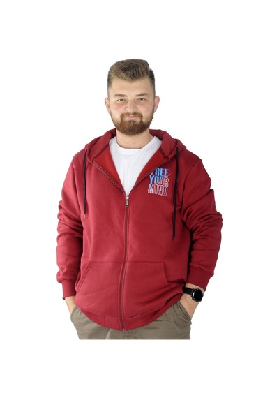 Mode Xl Erkek Sweat Fermuarlı Free Your Mind 22536 Bordo 001 Mode Xl Erkek Sweat Fermuarlı Free Your Mind 22536 Bordo 001