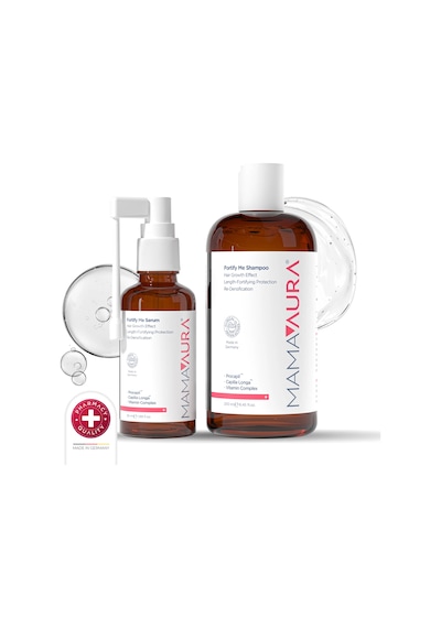 Mamaaura Fortify Me Saç Serumu 50 ML + Fortify Me Dökülme Karşıtı Şampuan 250 ML