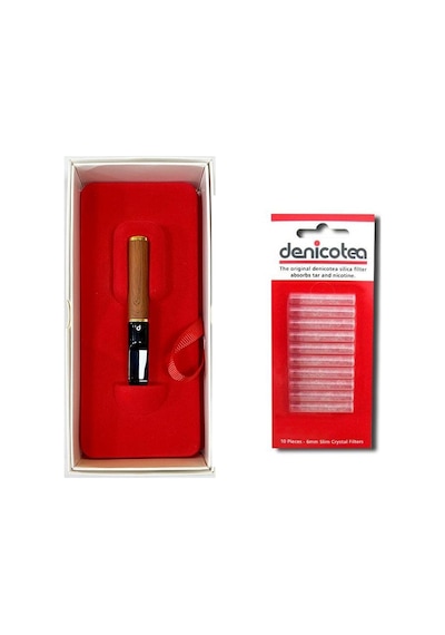 Denicotea Nice 25101 Karbon Filtreli 9Mm Lüks Sig.Ağızlığı Maun
