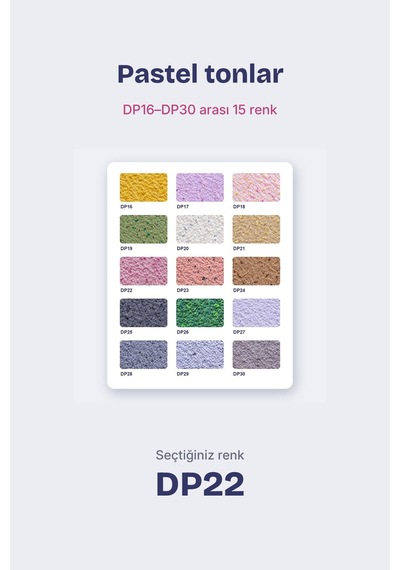 Depka Pamuk Sıva Dp22 2 Kg 7-8 M² İpek Sıva Alternatifi Isı Ve Ses Yalıtımlı Dekoratif Sıva