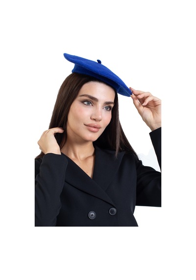 Ladycolor Fransız Keçe Bere Ressam Lacivert