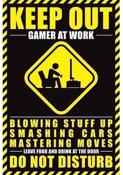 Maxi Poster Gamer At Work Do Not Disturb
