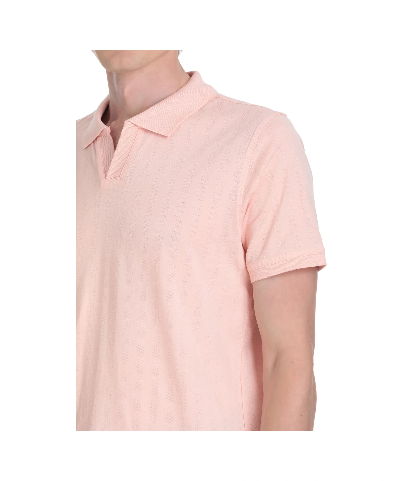 Hatemoğlu Pembe Regular Fit Apaş Yaka Pamuklu Tişört 35780 671748