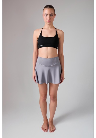 Hıghrıse Flexflow Yüksek Bel Tenis Spor & Aktif Yaşam Etek-şort Skort -3256 Gri