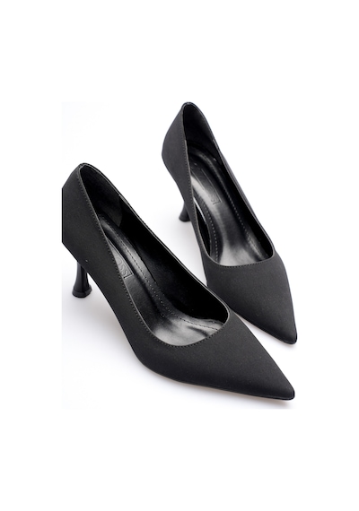 Esatsani Siyah Mat Saten Sivri Burun Trax Stiletto 8 Cm Topuk Kadın Ayakkabı Siyah Mat Saten Esatsani Siyah Mat Saten Sivri Burun Trax Stiletto 8 Cm Topuk Kadın Ayakkabı Siyah Mat Saten