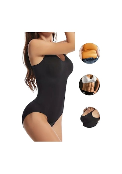 Momslab 4 Lü Etki Kalça Ve Göğüs Toparlayıcı Kadın Çıtçıtlı Body Korse Siyah1