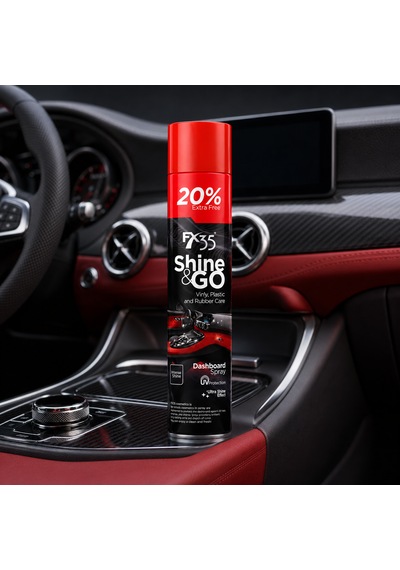 Shine & Go Antistatik Plastik Konsol Ve Iç Plastik Parlatıcı Vanilya Muz Kokulu 750 Ml 1 Adet