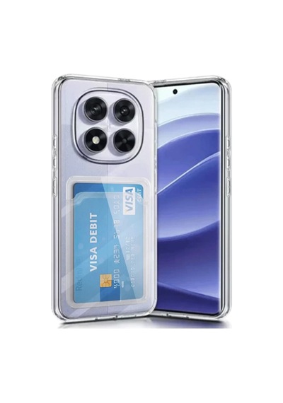Xiaomi Redmi Note 14 Pro 5g Uyumlu Kılıf Kart Şeffaf Silikon - Şeffaf