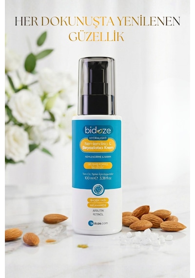 Bidoze Hydralight Nemlendirici & Beyazlatıcı Krem 100 Ml