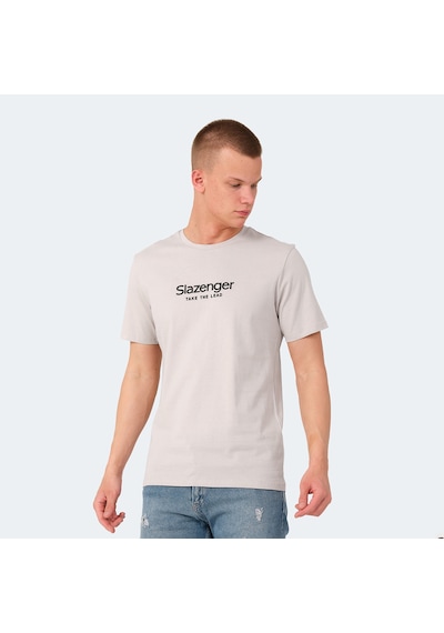 Slazenger VOITTO Erkek  Taş Gri Tişört
