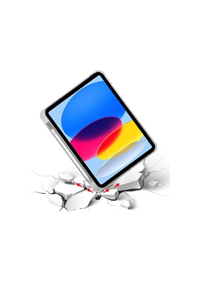 İpad 11.nesil 11" Ve 10.nesil 10.9" Uyumlu, Trifold Standlı, Silikon Arka Korumalı Kılıf. Klasik