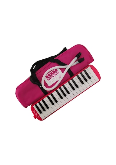 32 Tuş Bez Çantalı Melodika Südor 1 Adet Pembe
