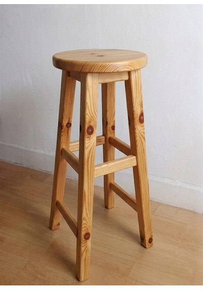Ahşap Tabure 75 Cm Çam