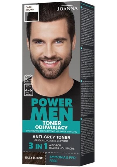 Joanna Power Men Gri Karşıtı Toner 02 Dark Brown