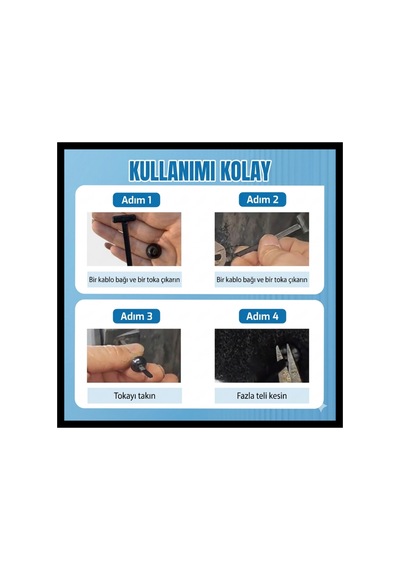Plentiful Plastik Kablo Bağı Klipsi 30 Adet Set Vidalı Yerine Geçen Universal Oto Klips Bağlantı Elemanı 9 Cm