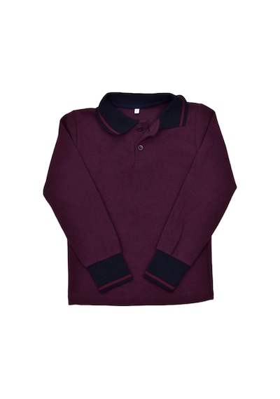 Kolej Polo Yaka Selanik Sweat Mürdüm Bgl-st03896 001 Mürdüm