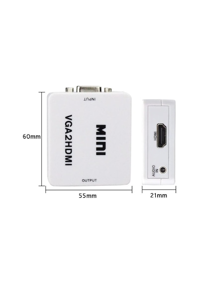 Aktif Vga Hdmı, Hd 1080P 3.5Mm Ses Vga To Hdmi Hd