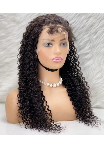 Gerçek Front Lace Tül Peruk Su Dalgası Doğal 65 70cm
